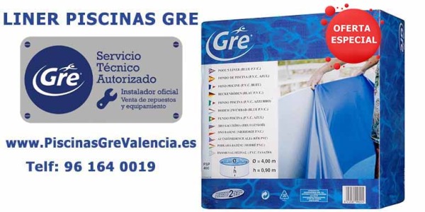 ▷ Liner para Piscina GRE  ✔️【Servicio Técnico Oficial GRE en Valencia】